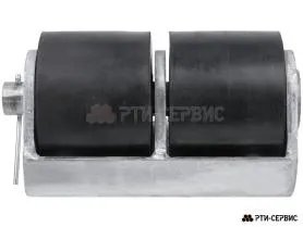 Отбойник резиновый роликовый (2 ролика D100) 210хх110х120 мм - фото 3