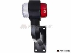 Фонари габаритные на кронштейне (2 шт.) LED красный/белый 24V (17 см)