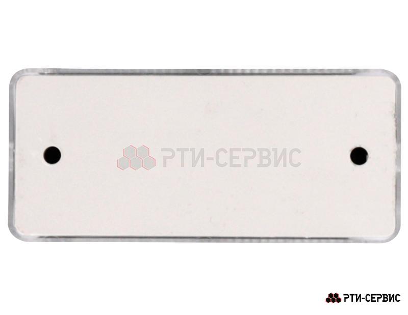 Отражатель БЕЛЫЙ прямоугольный 94x44 с двумя отверстиями - фото 2