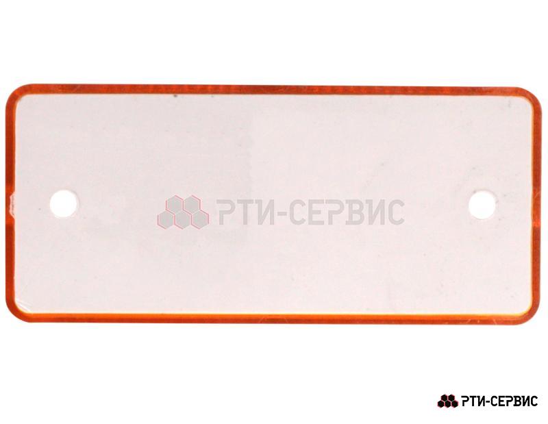 Отражатель ЖЁЛТЫЙ прямоугольный 94x44 с двумя отверстиями - фото 2