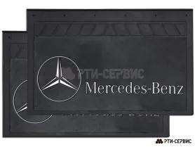 Брызговик 580х360 мм Mercedes Benz (лого)