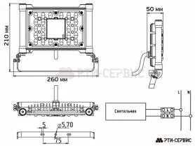 Прожектор ALB ДО 29-50-522 S, 49 Вт