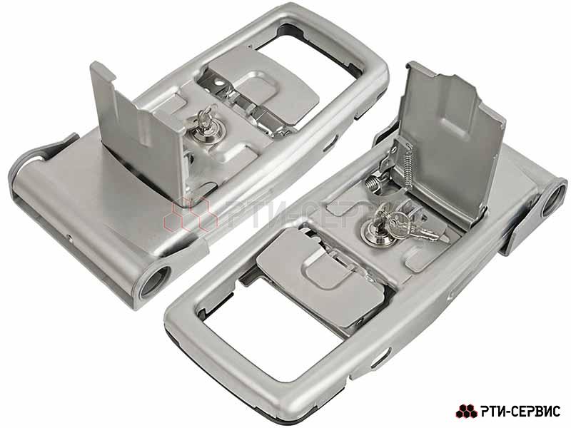 Запор штанговый Ø27 Zn ручка Push 3 с ключом - фото 2