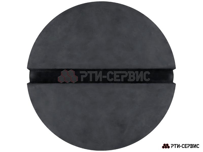 Накладка резиновая с пазом на домкрат подкатной ø81 h36 - фото 2